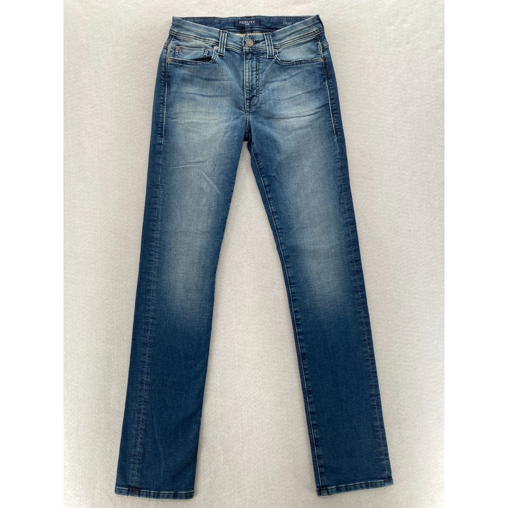Fidelity Denim Jimmy Jeans Mens 29x34 Slim Straight Comet Blue Stretch Denim NWT